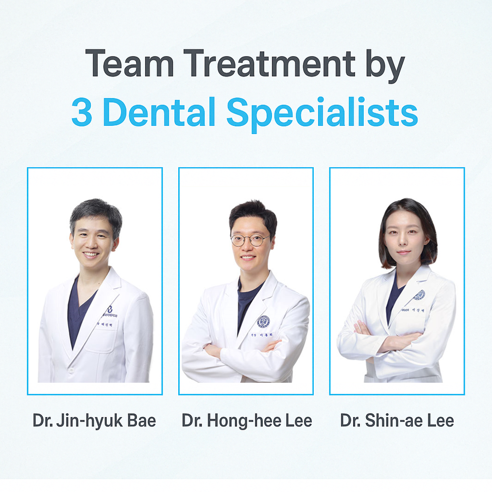Dental specialists at Yonsei Famille Dental Clinic in Korea