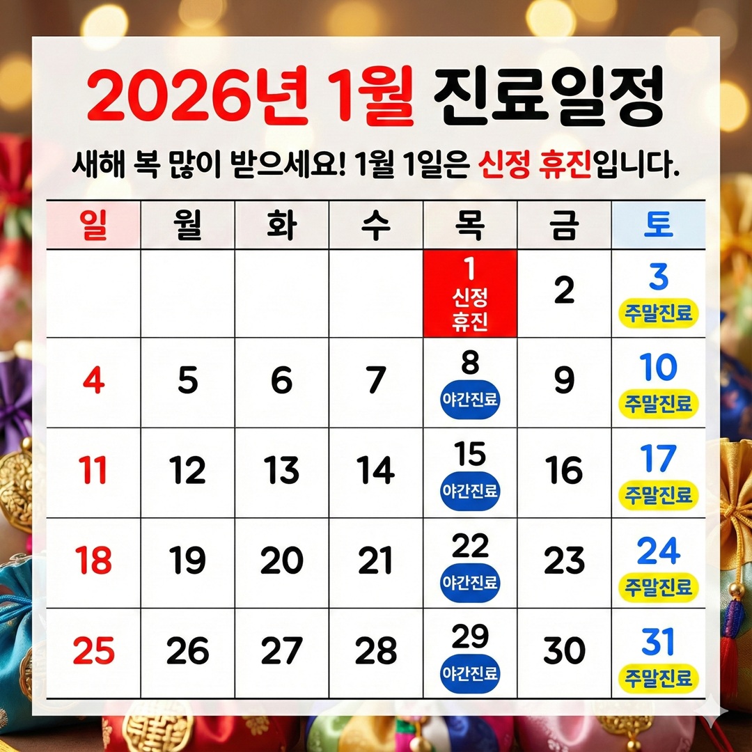 1월 진료일정