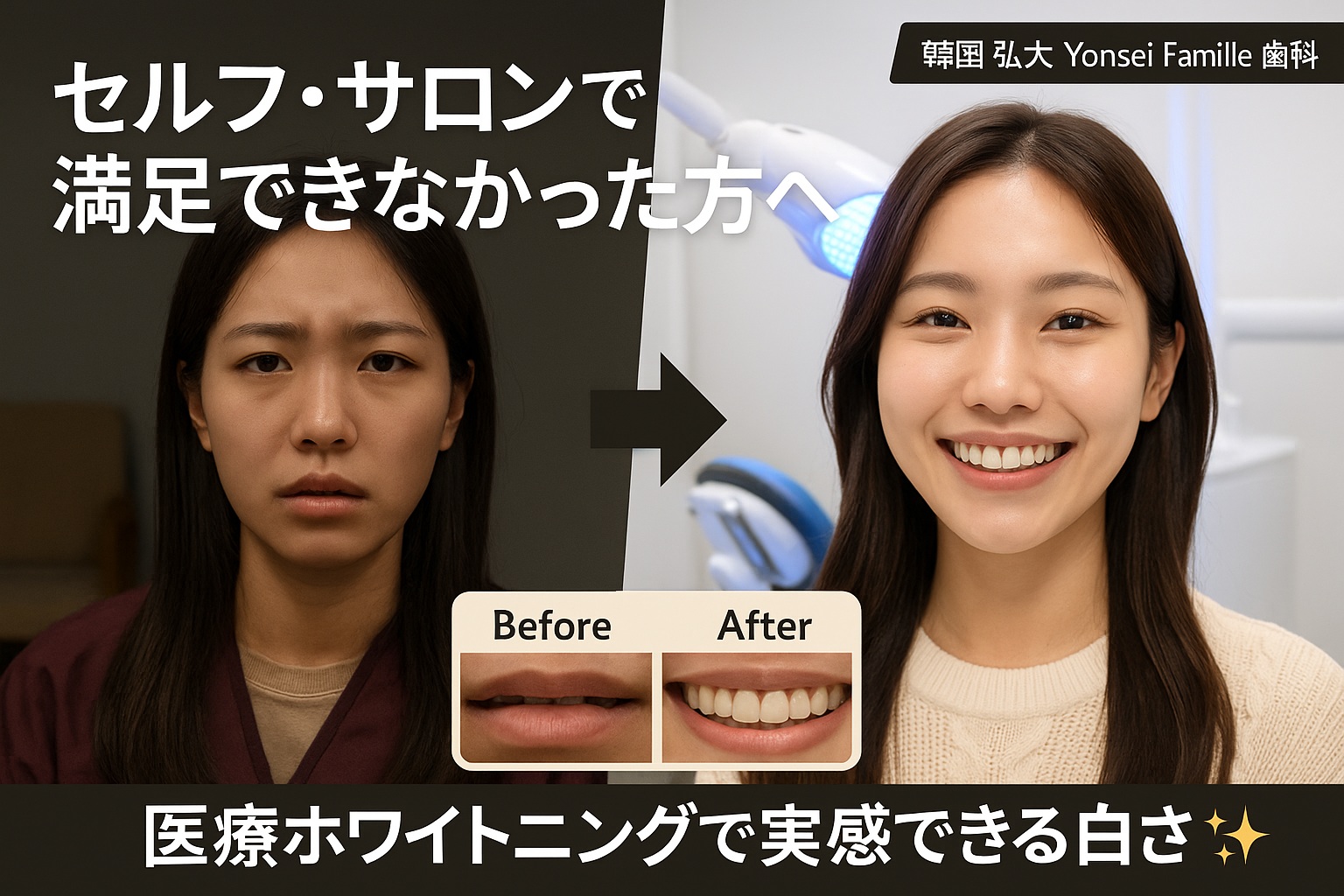 韓国 医療ホワイトニングの違い
