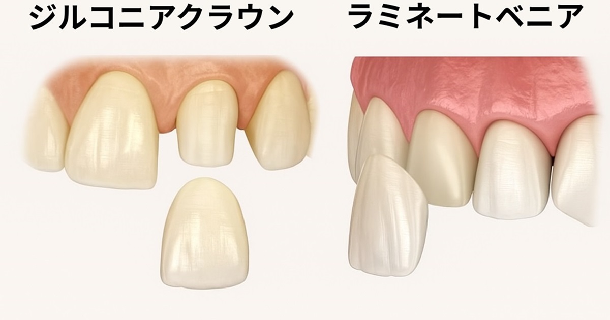 ジルコニア vs ラミネートベニア 比較